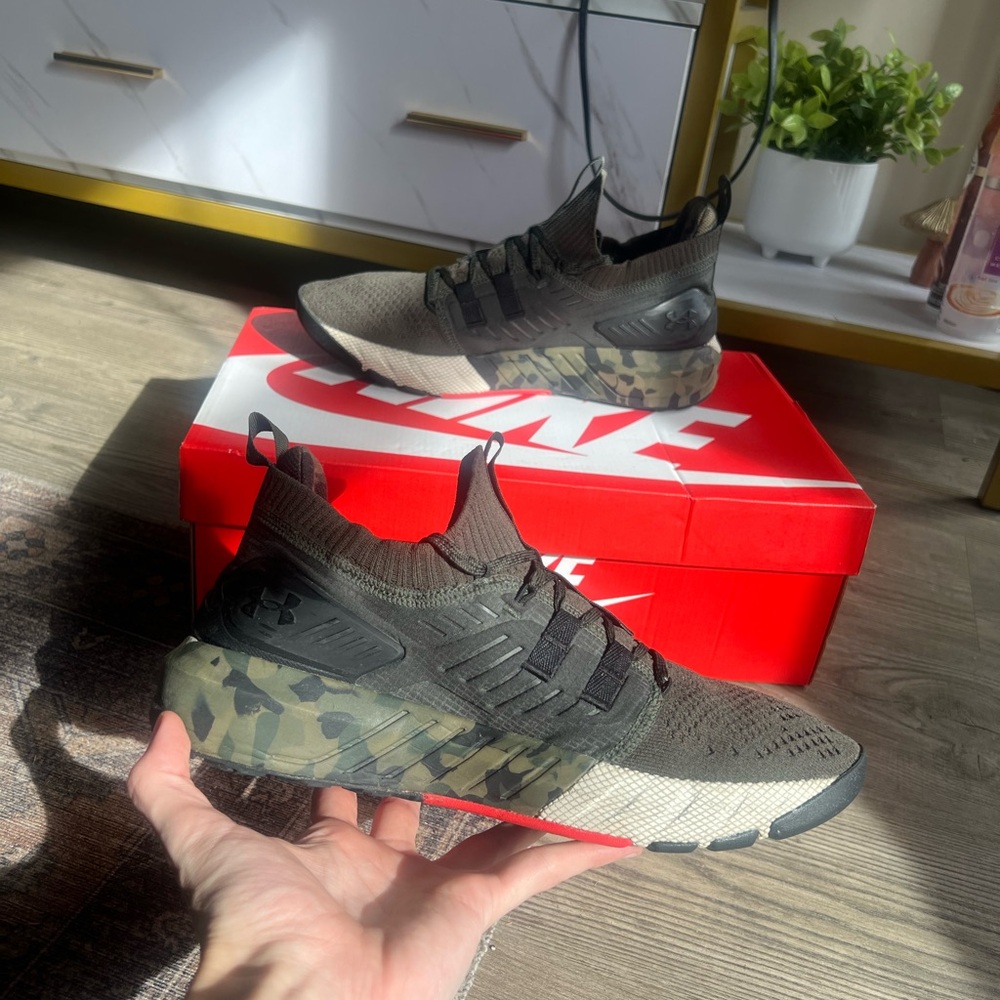 Under Armour Project Rock 3 ‘Baroque Green Camo’ - Picture 4 of 7